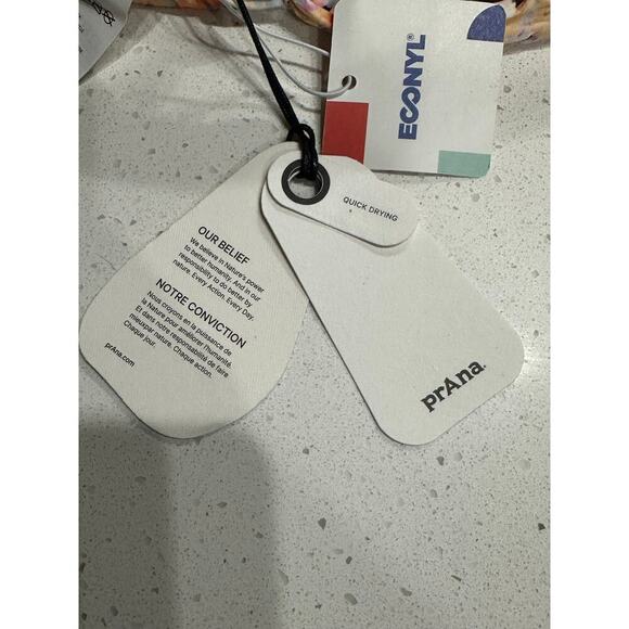 prAna Mallorca Swimsuit Top Impressions XL NWT Beach Poolside vacation - Picture 4 of 6